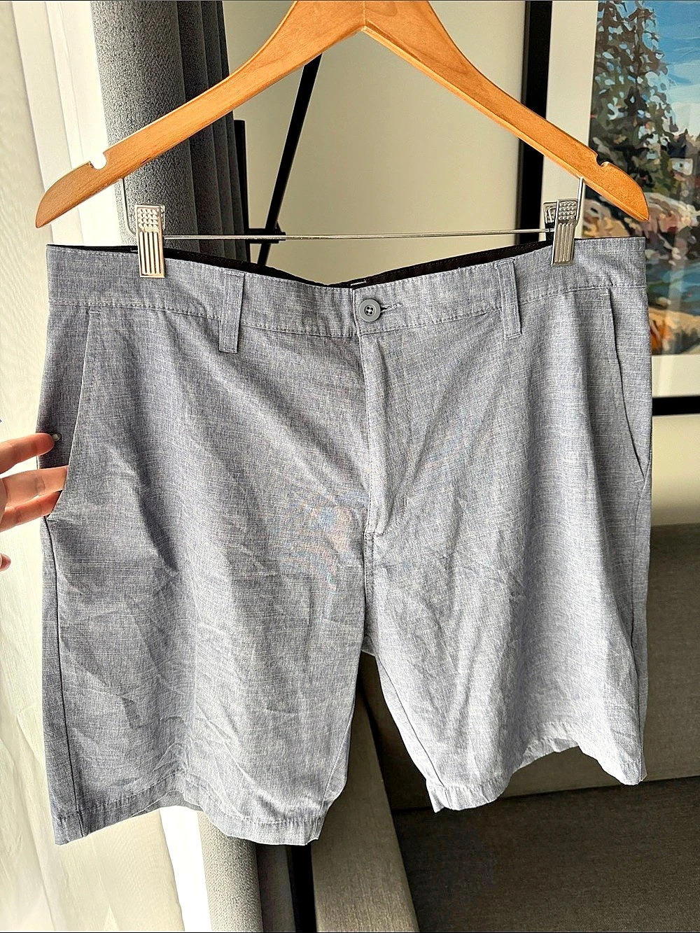Burnside Hybrid Stretch Shorts Men's light blue